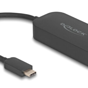 DELOCK αντάπτορας δικτύου 66046, USB-C, 2.5Gbps Ethernet, μαύρος