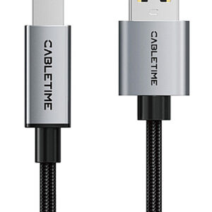 CABLETIME καλώδιο USB σε USB Type B CT-AMBM1, 480Mbps, 3m, μαύρο