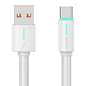 USAMS καλώδιο USB-C σε USB US-SJ732, 3A, 480Mbps, 1m, λευκό