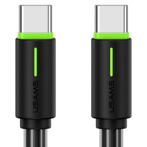 USAMS καλώδιο USB-C US-SJ734, 60W, 480Mbps, 1m, μαύρο