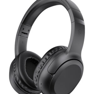 USAMS headphones YG23, ασύρματα & ενσύρματα, Φ40mm, 300mAh, μαύρα