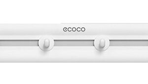 ECOCO κρεμάστρα μπάνιου/κουζίνας E23154 με 6 γάντζους, 3.8x5x40cm, λευκή