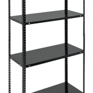 HOME USE μεταλλική ραφιέρα HUH-0200 με 4 ράφια, 75x30x150cm, μαύρη