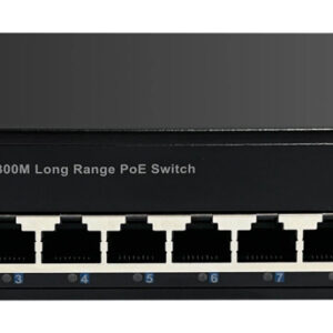 HIMAX PoE switch PS1802E-L, 8x Ethernet PoE & 2x Ethernet θύρες, έως 100Mbps