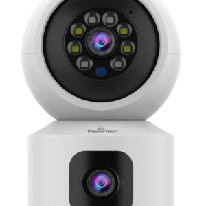 POWERTECH smart κάμερα PT-1338, 2MP, dual lens, WiFi, PTZ, SD