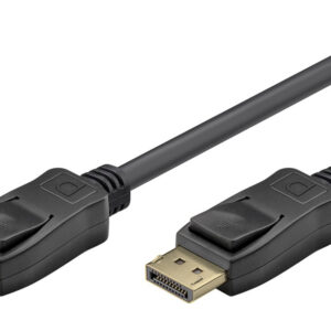 GOOBAY καλώδιο DisplayPort 74759, VESA Certified, 16K/60Hz, 80 Gbps, 1m, μαύρο