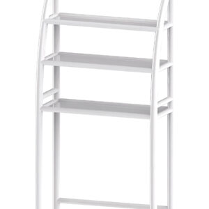 HOME USE ραφιέρα μπάνιου HUH-0222 με 3 ράφια, μεταλλική, 65x25x175cm, λευκή