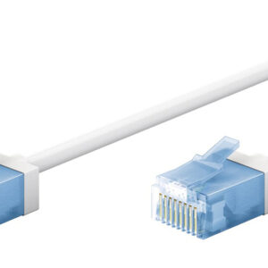 GOOBAY καλώδιο δικτύου 74300, CAT 6A U/UTP, ultra slim, copper, 500MHz, 7.5m, λευκό