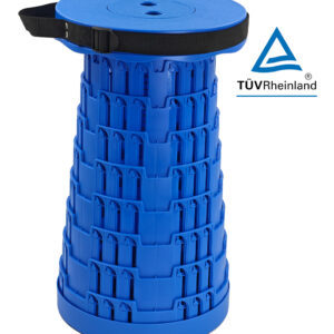 HOME USE πτυσσόμενο καρεκλάκι HUH-0234, αντοχή έως 250kg, 25.5x45cm, μπλε