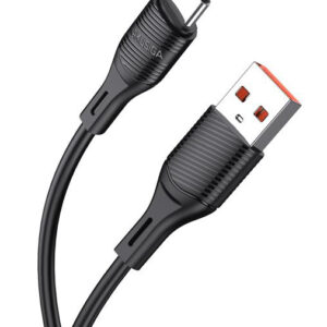 KAKUSIGA καλώδιο USB-C σε USB KSC-953, σιλικόνης, 3A, 480Mbps, 1m, μαύρο