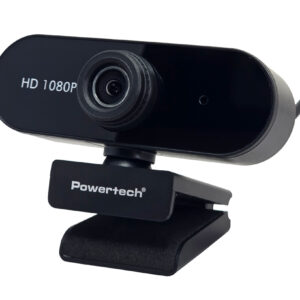 POWERTECH web camera PT-1382, 2MP, 1080p FHD, ρυθμιζόμενη εστίαση, 1.5m, μαύρη