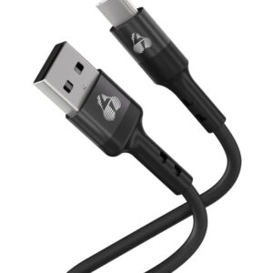 POWERTECH καλώδιο USB-C σε USB PTR-0161, σιλικόνης, 60W, 480Mbps, 1m, μαύρο