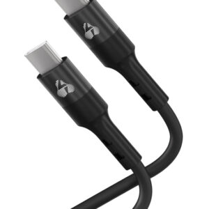 POWERTECH καλώδιο USB-C PTR-0163, σιλικόνης, 60W, 480Mbps, 1m, μαύρο