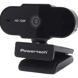 POWERTECH web camera PT-1426, 0.9MP, 720p HD, fixed εστίαση, 1.5m, μαύρη