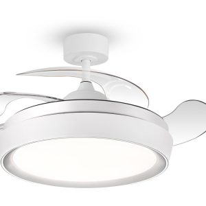 BRUNO ανεμιστήρας οροφής με LED φως BRN-0227, AC 82W, 42", Φ107x35cm, λευκός