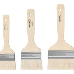 DELI σετ πινέλα βαφής DL528101 με φυσικές τρίχες, ξύλινη λαβή, 50/75/100mm, 3τμχ
