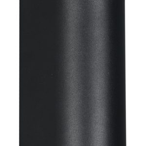 POWERTECH φωτιστικό τοίχου HLL-0188 για 2x GU10 λάμπες, μεταλλικό, IP65, μαύρο