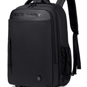 ARCTIC HUNTER τσάντα ταξιδίου LG00657-1 με θήκη laptop 15.6", τροχήλατη, 27L, μαύρη