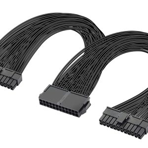 POWERTECH καλώδιο μητρικής 24pin σε 2x 24pin CAB-W052, 0.25m