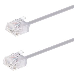 POWERTECH καλώδιο δικτύου CAB-N445, Cat 6A U/UTP, ultra slim, copper, 500MHz, 10m, γκρι