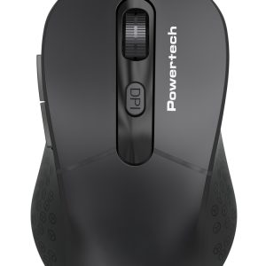 POWERTECH ενσύρματο ποντίκι PT-1467, οπτικό, έως 1600DPI, μαύρο