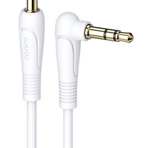 KAKUSIGA καλώδιο ήχου 3.5mm KSC-521, AUX, 90°, HiFi 1m, λευκό