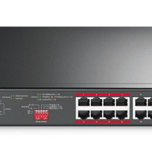 MERCUSYS rackmount switch MS118CP, 16x 10/100Mbps PoE+ & 2x Gigabit θύρες, UN/1.0