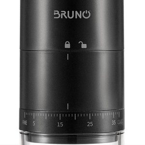 BRUNO ηλεκτρικός μύλος καφέ BRN-0256, επαναφορτιζόμενος, με 39 επίπεδα άλεσης, μαύρος