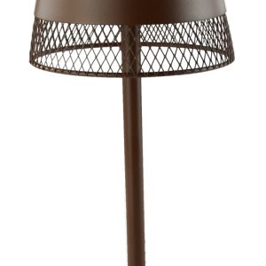 POWERTECH LED επιτραπέζιο φωτιστικό HLL-0191, ρυθμιζόμενο, επαναφορτιζόμενο, καφέ