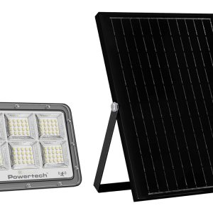 POWERTECH LED ηλιακός προβολέας PT-1457 με τηλεχειριστήριο, αισθητήρας κίνησης, 120W, 4000K, 1500lm, IP66