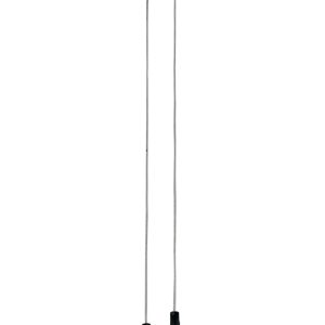 POWERTECH LED φωτιστικό οροφής HLL-0201, 29W, 4000K, Φ38x120cm, χρυσό/μαύρο