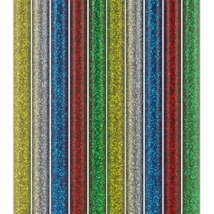 GOOBAY ράβδοι σιλικόνης 77855, Φ11mm x 200mm, glitter διάφορα χρώματα, 10τμχ