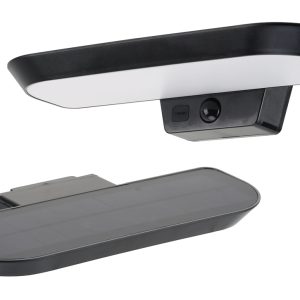 POWERTECH LED ηλιακό φωτιστικό PT-1516 με αισθητήρα κίνησης, 6W, 2000mAh, μαύρο