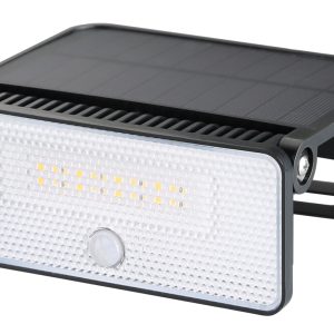 POWERTECH LED ηλιακό φωτιστικό PT-1517 με αισθητήρα κίνησης, 8W, 1800mAh, μαύρο
