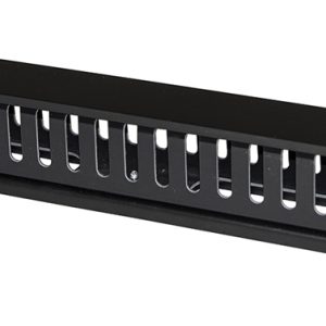 POWERTECH cable management NETW-0048 για rack 19"/1U, πλαστικό, μαύρο