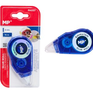 MP κολλητική ταινία διπλής όψεως PA537, 6mm x 15m, μπλε