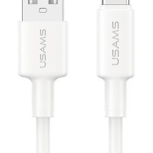 USAMS καλώδιο USB-C σε USB SJ761, 3A 18W, 480Mbps, 1m, λευκό