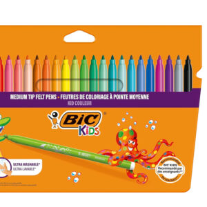 BIC σετ χρωματιστών μαρκαδόρων Kid Couleur, ultra washable, 24τμχ