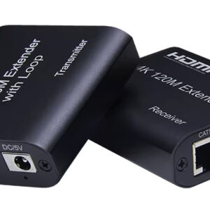 POWERTECH HDMI video extender CAB-H195 μέσω καλωδίου RJ45, 4K/30Hz, με loop, έως 120m