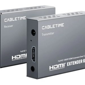 CABLETIME HDMI video extender CT-HEHD-FG60 μέσω καλωδίου RJ45, 1080p/60Hz, έως 60m