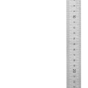 DELI μεταλλικός γωνιακός χάρακας DL302300, 300mm