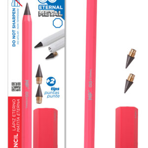 MP eternal μολύβι PE560 με γόμα & 2x ανταλλακτικές μύτες, ροζ