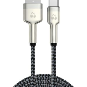 POWERTECH καλώδιο USB-C σε USB PTR-0199, PD 60W, 480Mbps, 1m, μαύρο/γκρι