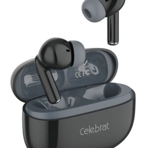 CELEBRAT earphones με θήκη φόρτισης W73, True Wireless, 13mm, 33/380mAh, μαύρα