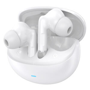 CELEBRAT earphones με θήκη φόρτισης W80, True Wireless, 13mm, 30/230mAh, λευκά