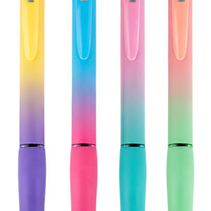 MP στυλό διαρκείας ballpoint PE140-13, 0.7mm μύτη, 14.5cm, μπλε, διάφορα σχέδια, 1τμχ