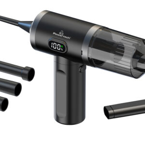 POWERTECH 2 σε 1 σκουπάκι χειρός & air duster PT-1576, 50W, 3600mAh, μαύρο