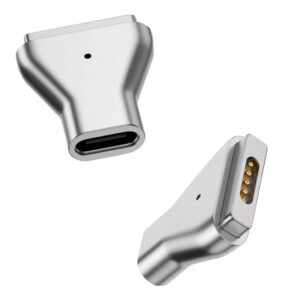 POWERTECH αντάπτορας τροφοδοσίας laptop YX-MS2, USB-C σε Magsafe 2, ασημί