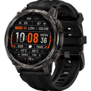 KOSPET smartwatch TANK T4C, heart rate, 1.5" AMOLED, GPS, 5 ATM & IP69K, με φακό, μαύρο