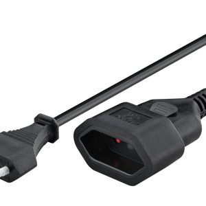 GOOBAY μπαλαντέζα προέκταση ρεύματος 50510, Europlug, 2x 0.75mm², 5m, μαύρη